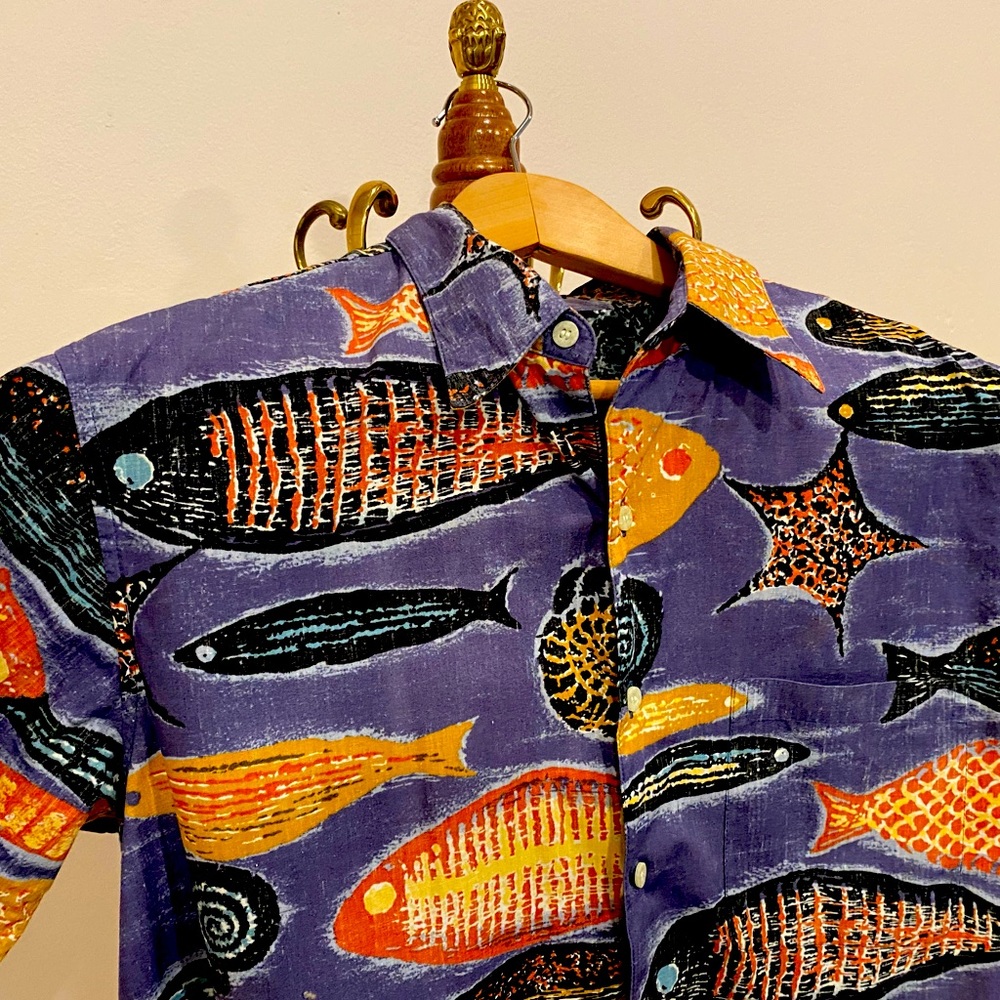 MENS MED reyn spooner HAWAIIAN ALOHA SHIRT